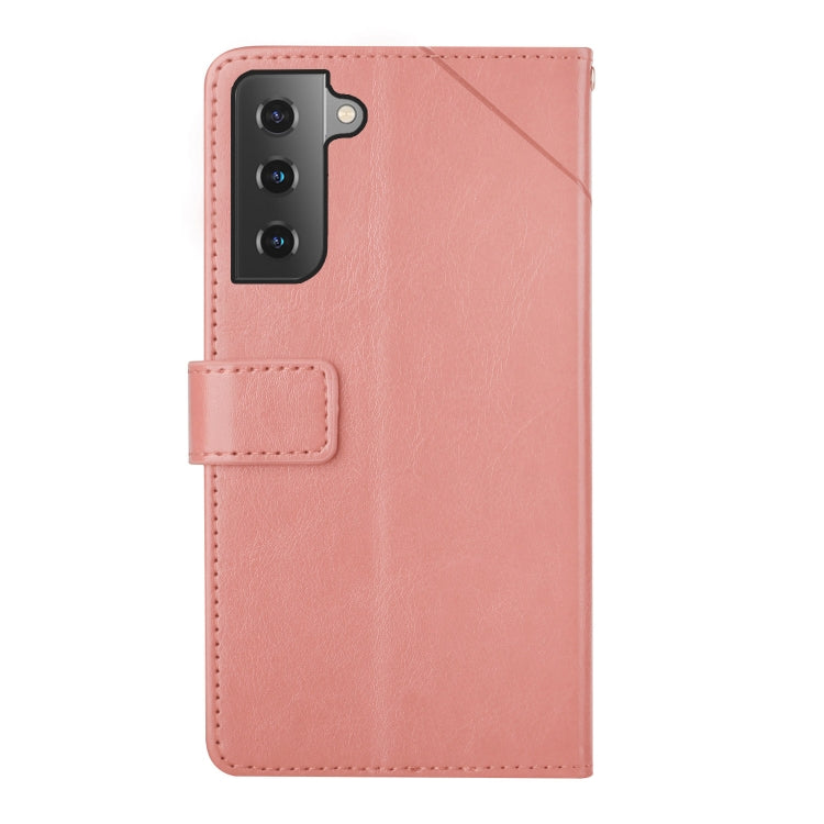 For Samsung Galaxy S22 Y Stitching Horizontal Flip Leather Phone Case