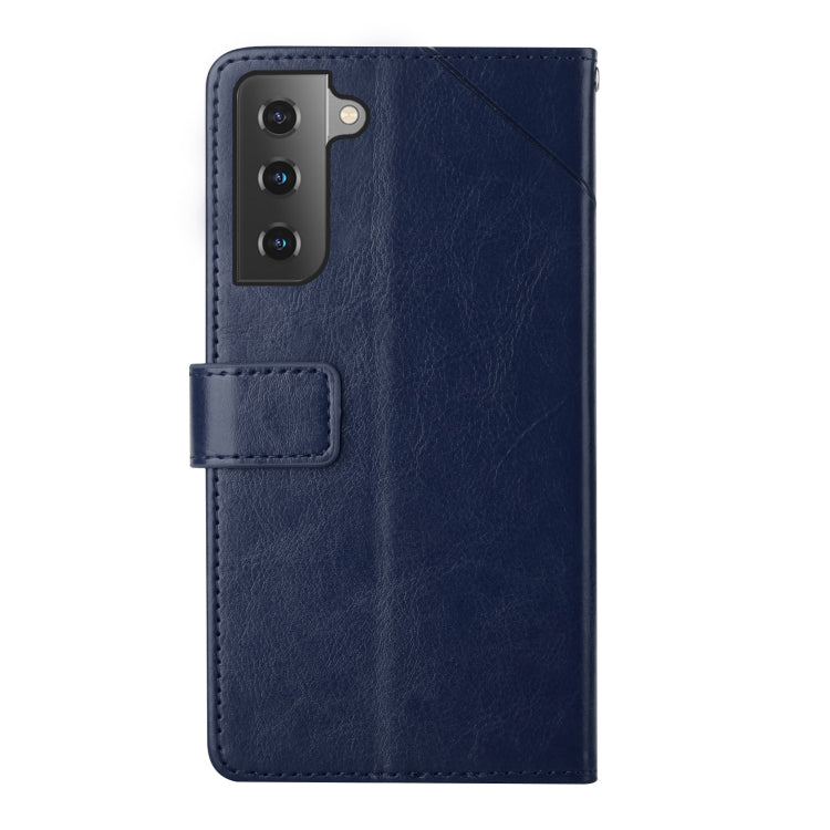 For Samsung Galaxy S22+ Y Stitching Horizontal Flip Leather Phone Case