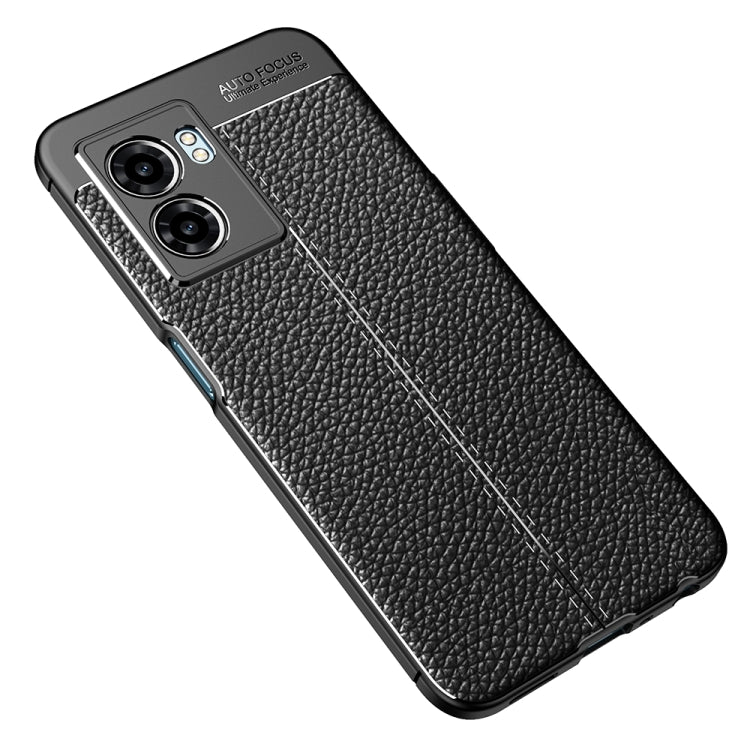 For OPPO A57 2022 Litchi Texture TPU Shockproof Case