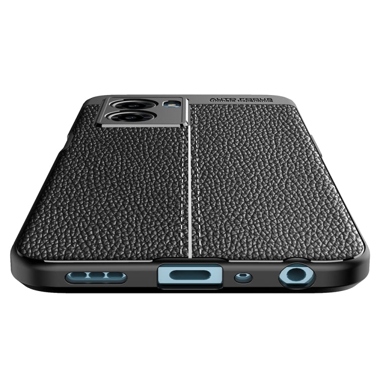 For OPPO A57 2022 Litchi Texture TPU Shockproof Case