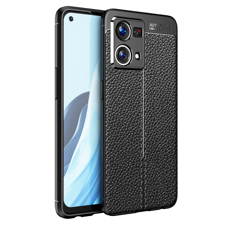For OPPO Reno7 4G Global Litchi Texture TPU Shockproof Case