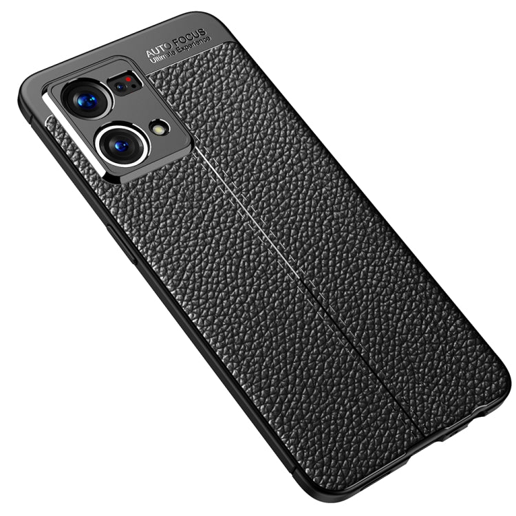 For OPPO Reno7 4G Global Litchi Texture TPU Shockproof Case