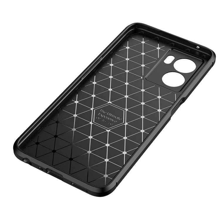 For OPPO A57 2022 Carbon Fiber Texture Shockproof TPU Phone Case