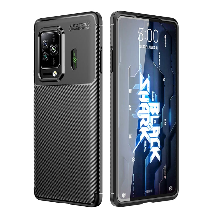 For Xiaomi Black Shark 5 / 5 Pro Carbon Fiber Texture Shockproof TPU Phone Case