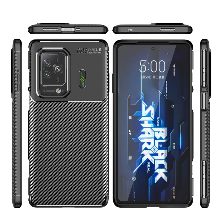 For Xiaomi Black Shark 5 / 5 Pro Carbon Fiber Texture Shockproof TPU Phone Case