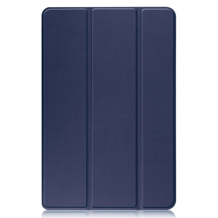 For OPPO Pad Three-folding Holder Custer Texture Leather Tablet Case