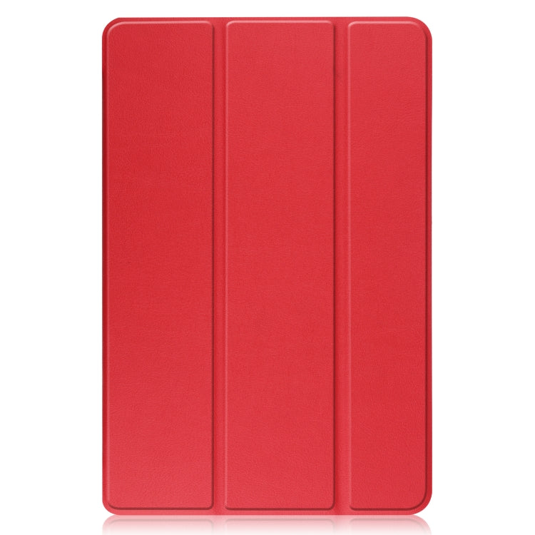 For OPPO Pad Three-folding Holder Custer Texture Leather Tablet Case