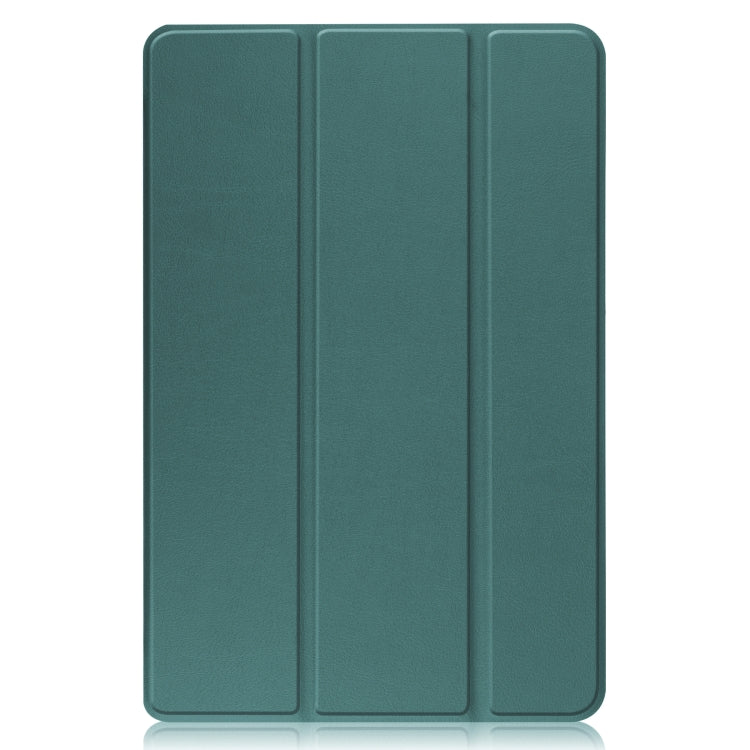 For OPPO Pad Three-folding Holder Custer Texture Leather Tablet Case