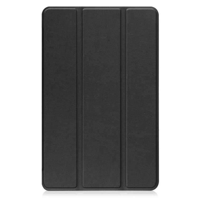 For Lenovo Legion Y700 Three-folding Holder Custer Texture Leather Tablet Case