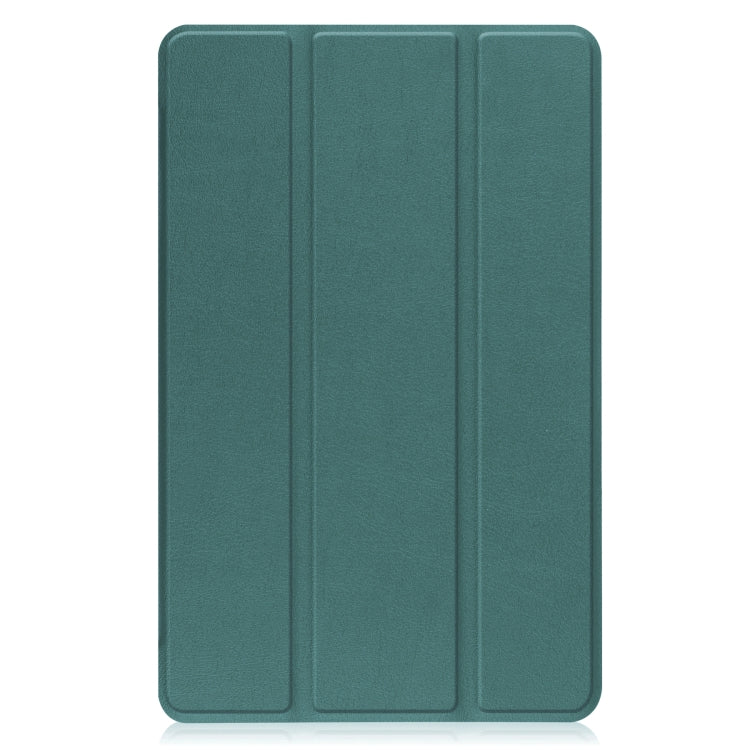 For Lenovo Legion Y700 Three-folding Holder Custer Texture Leather Tablet Case
