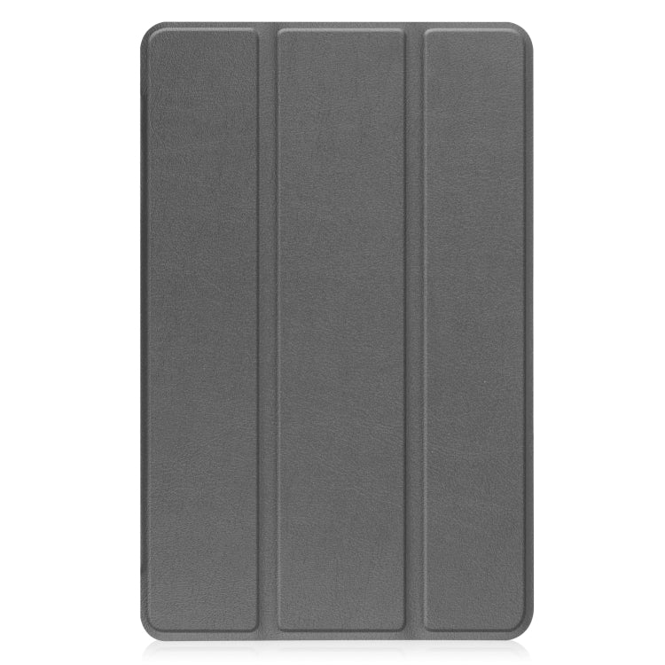 For Lenovo Legion Y700 Three-folding Holder Custer Texture Leather Tablet Case