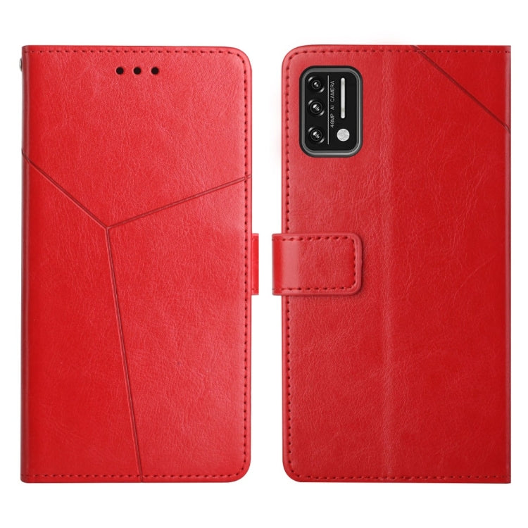 For UMIDIGI A7S Y Stitching Horizontal Flip Leather Phone Case