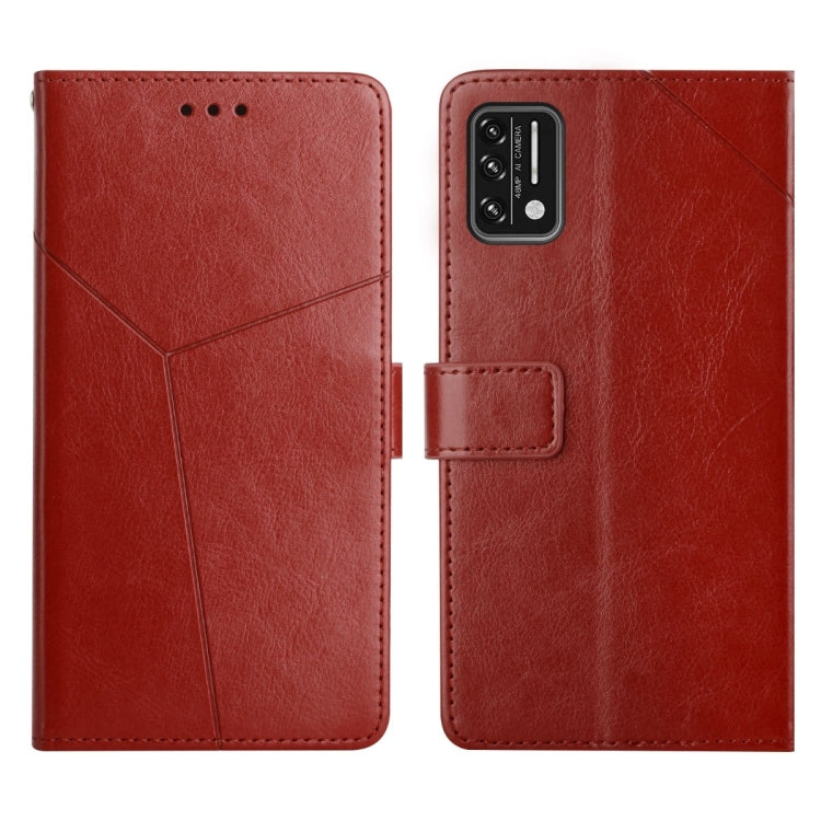 For UMIDIGI A7S Y Stitching Horizontal Flip Leather Phone Case
