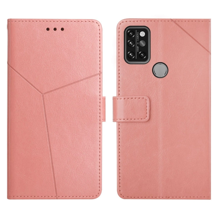 For UMIDIGI A9 Pro Y Stitching Horizontal Flip Leather Phone Case