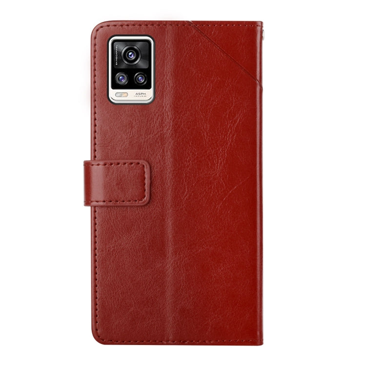 For vivo S7 / V20 Pro Y Stitching Horizontal Flip Leather Phone Case