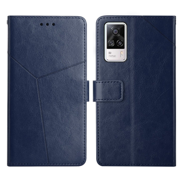 For vivo S9e Y Stitching Horizontal Flip Leather Phone Case
