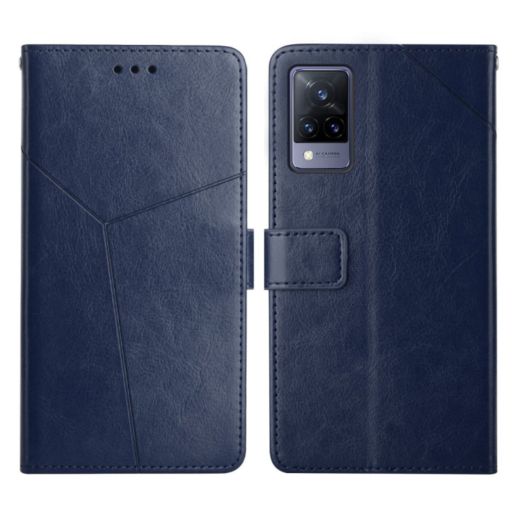 For vivo V21 5G Y Stitching Horizontal Flip Leather Phone Case