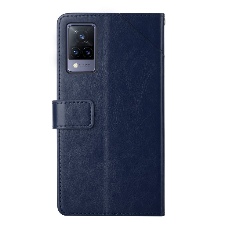 For vivo V21 5G Y Stitching Horizontal Flip Leather Phone Case