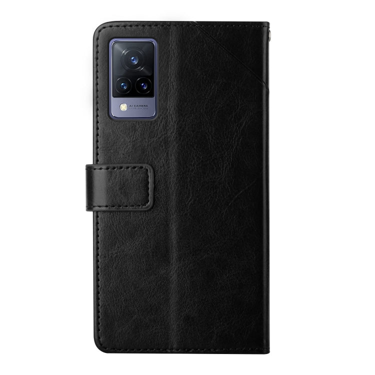 For vivo V21 5G Y Stitching Horizontal Flip Leather Phone Case