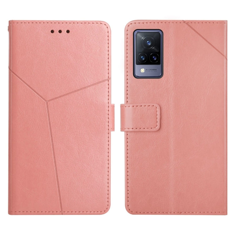 For vivo V21 5G Y Stitching Horizontal Flip Leather Phone Case
