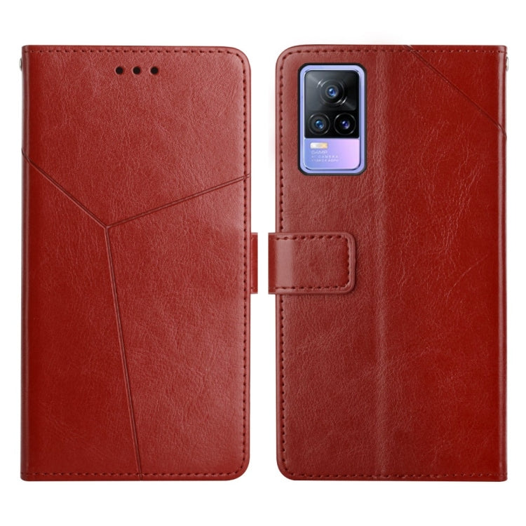 For vivo V21e / Y73 2021 Y Stitching Horizontal Flip Leather Phone Case