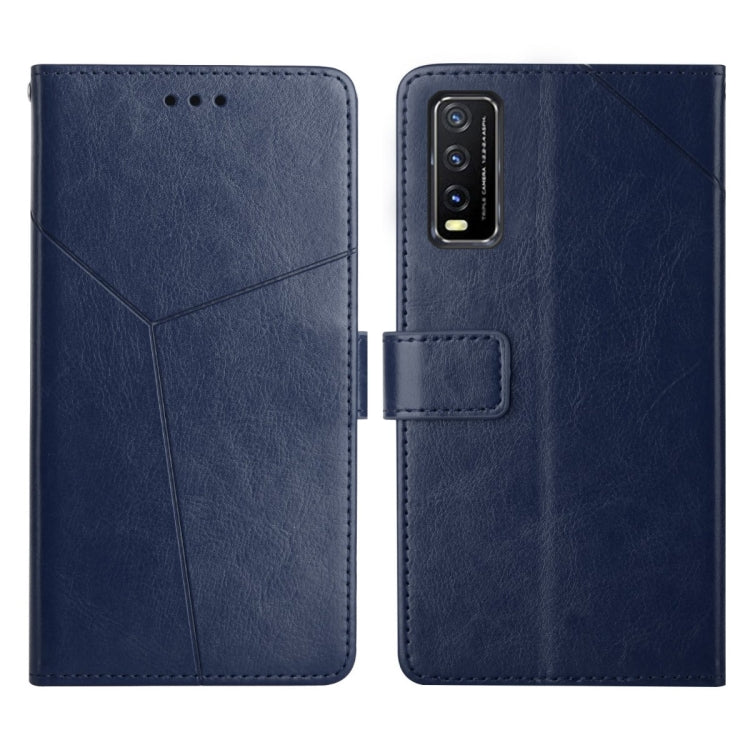 For vivo Y20 2020 Y Stitching Horizontal Flip Leather Phone Case