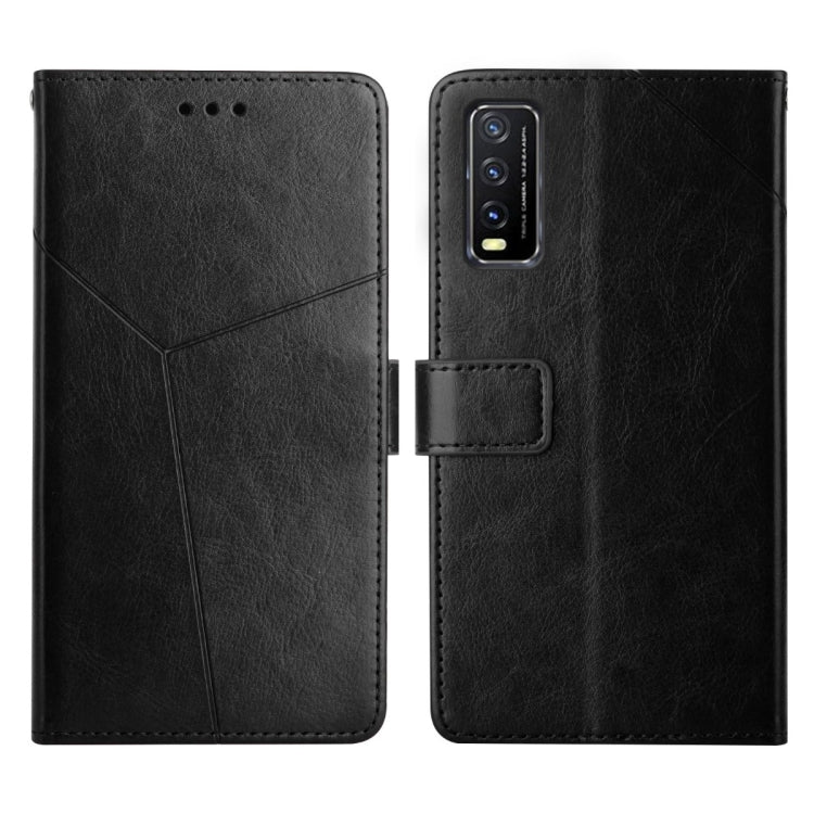 For vivo Y20 2020 Y Stitching Horizontal Flip Leather Phone Case