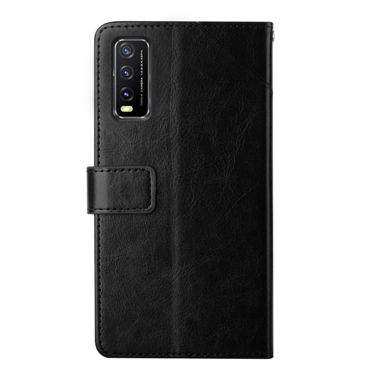 For vivo Y20 2020 Y Stitching Horizontal Flip Leather Phone Case