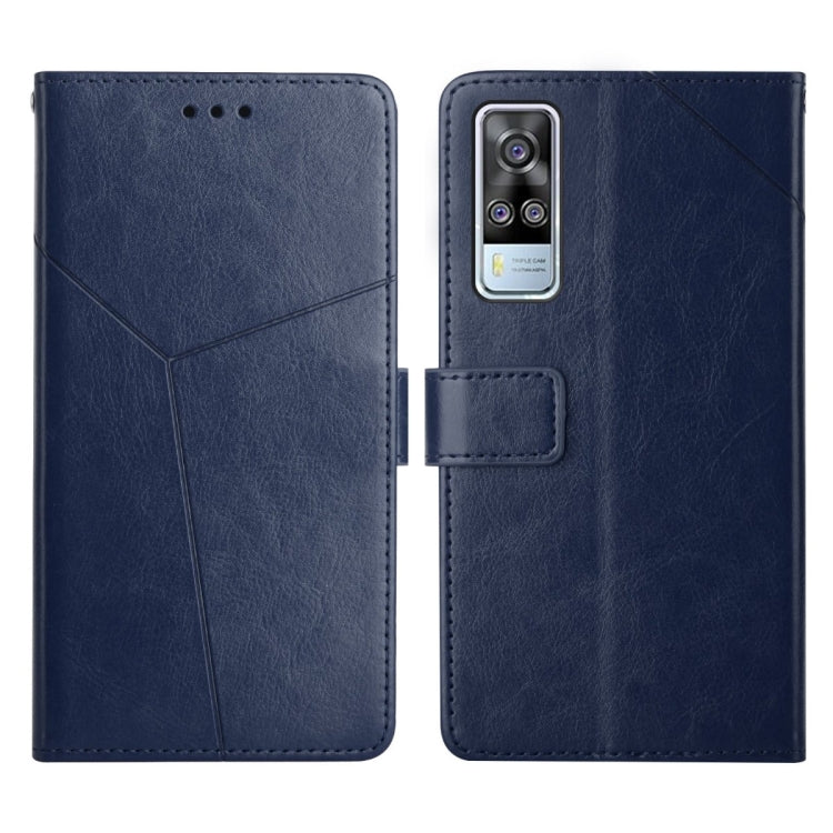 For vivo Y51 2020 Y Stitching Horizontal Flip Leather Phone Case