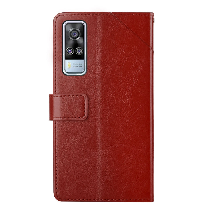 For vivo Y51 2020 Y Stitching Horizontal Flip Leather Phone Case