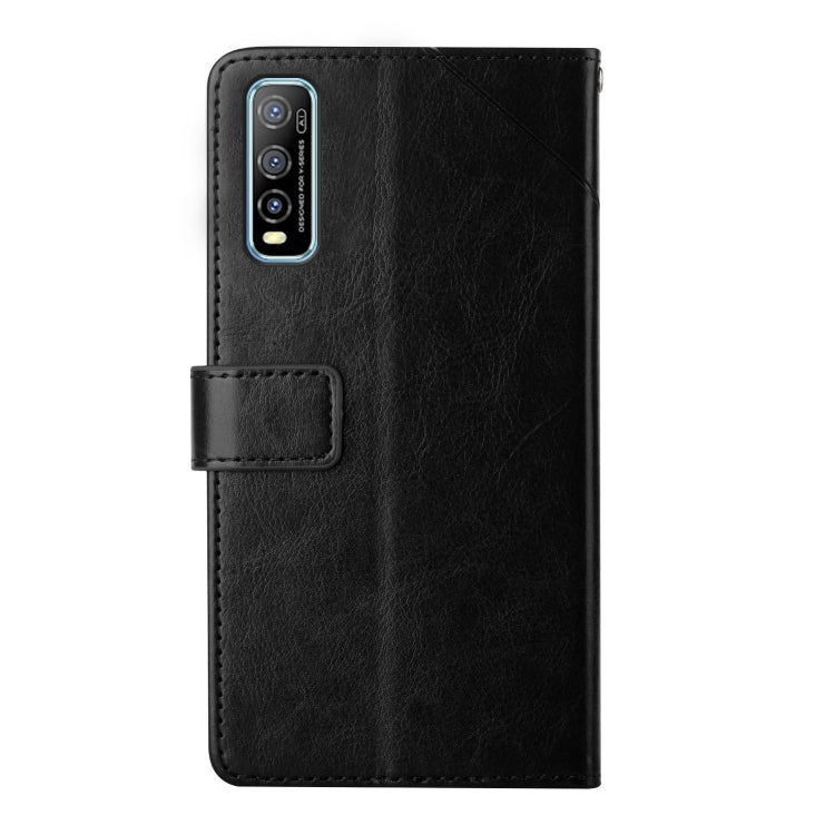 For vivo Y70s Y Stitching Horizontal Flip Leather Phone Case