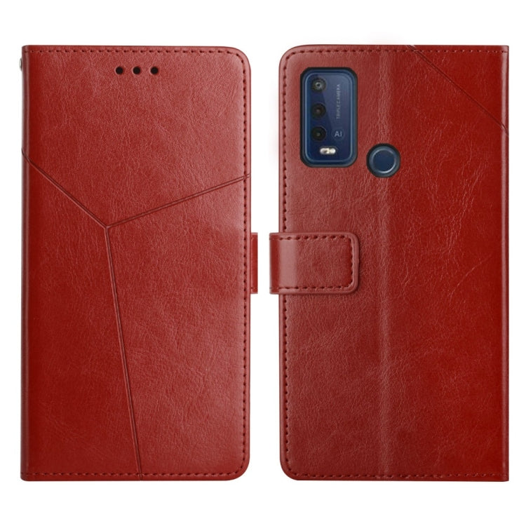 For Wiko Power U30 Y Stitching Horizontal Flip Leather Phone Case