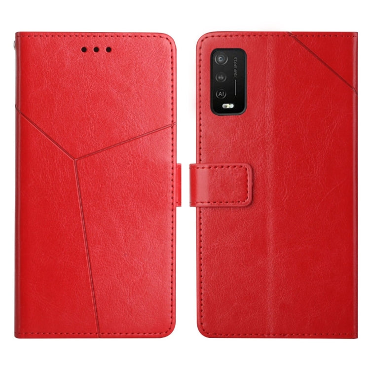 For Wiko Power U10 / U20 Y Stitching Horizontal Flip Leather Phone Case