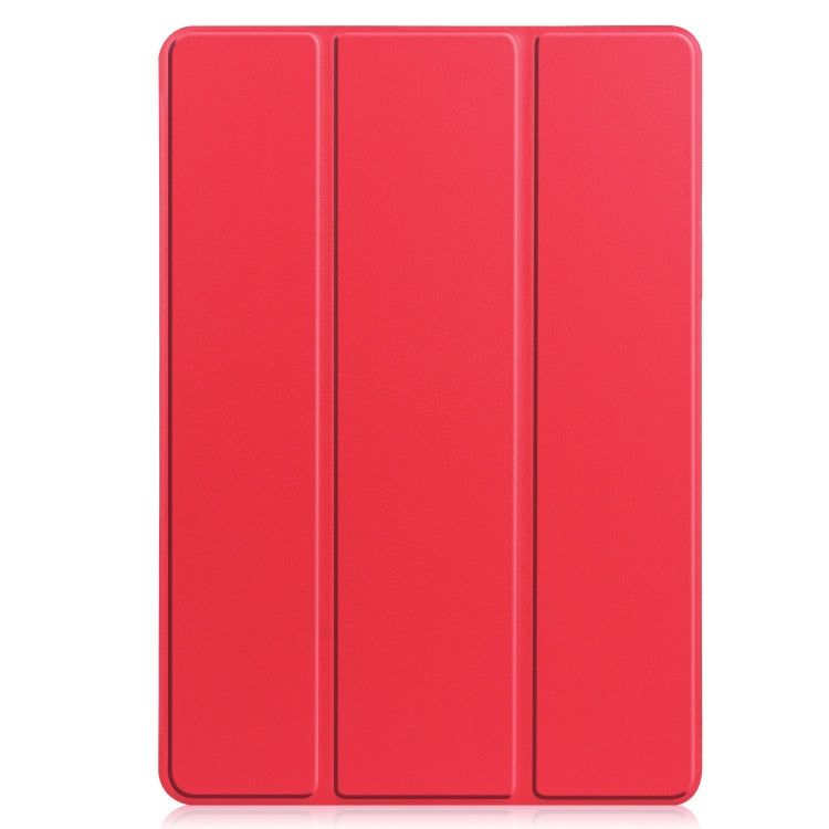 For Samsung Galaxy Tab S8 Three-folding Holder TPU Smart Leather Tablet Case