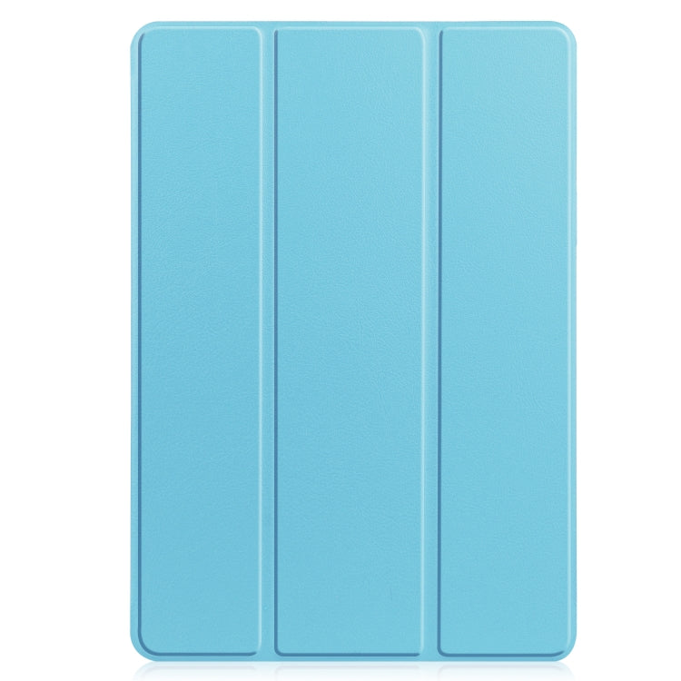 For Samsung Galaxy Tab S8 Three-folding Holder TPU Smart Leather Tablet Case