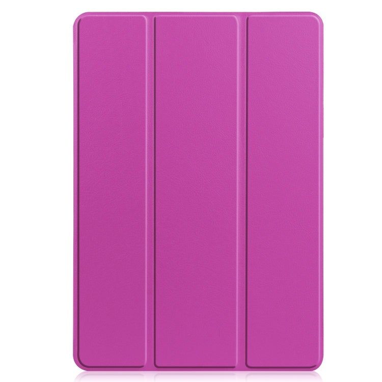 For Samsung Galaxy Tab S8 Three-folding Holder TPU Smart Leather Tablet Case