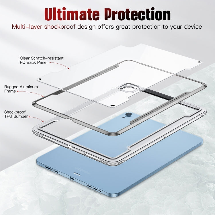 Metal Frame PC TPU Tablet Case For iPad Air 2020 / 2022 10.9