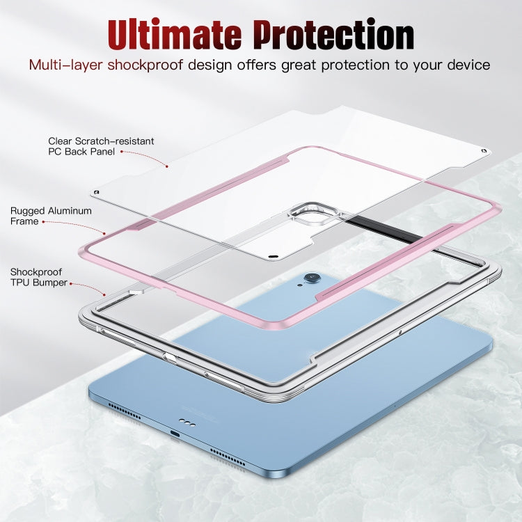 Metal Frame PC TPU Tablet Case For iPad Air 2020 / 2022 10.9