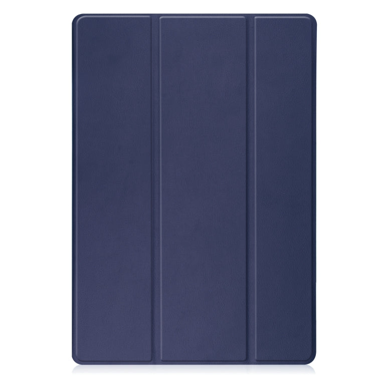For Samsung Galaxy Tab S8+ Three-folding Holder TPU Smart Leather Tablet Case