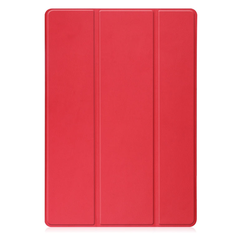 For Samsung Galaxy Tab S8+ Three-folding Holder TPU Smart Leather Tablet Case