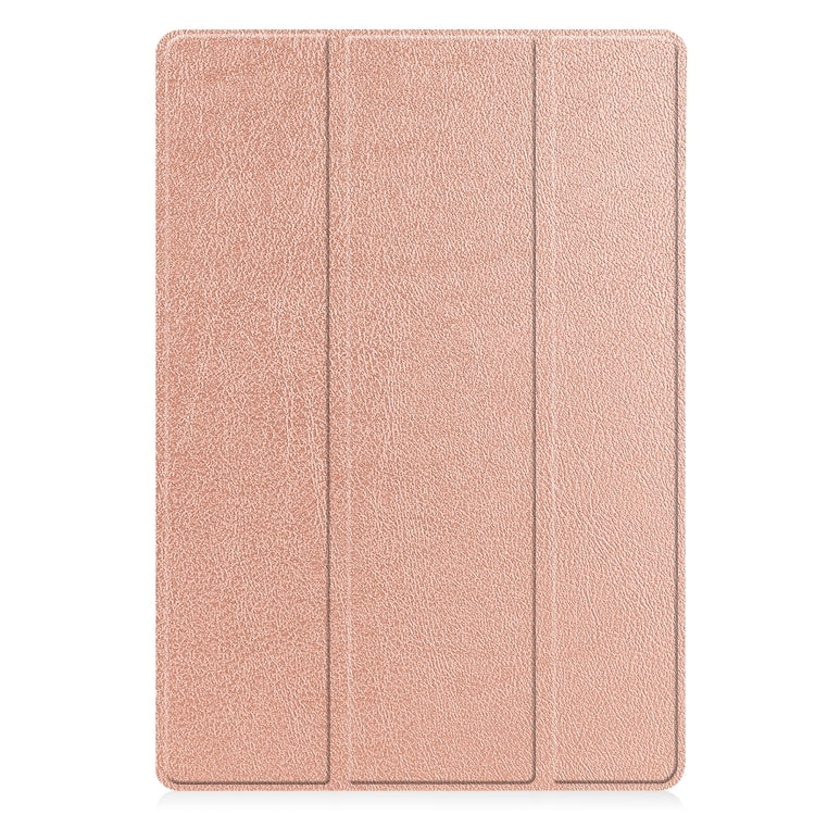 For Samsung Galaxy Tab S8+ Three-folding Holder TPU Smart Leather Tablet Case