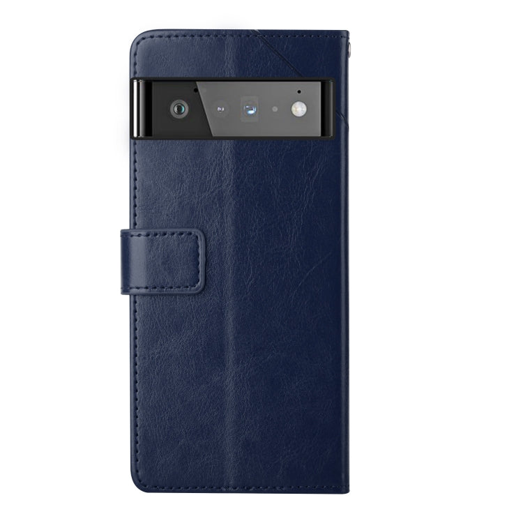 For Google Pixel 6 Y Stitching Horizontal Flip Leather Phone Case