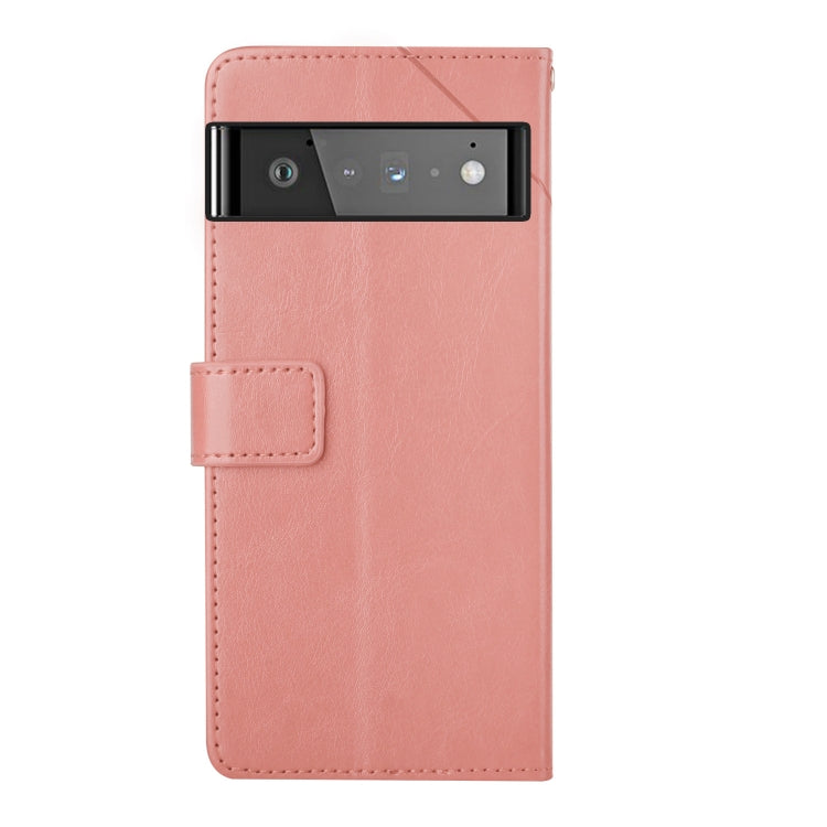For Google Pixel 6 Y Stitching Horizontal Flip Leather Phone Case