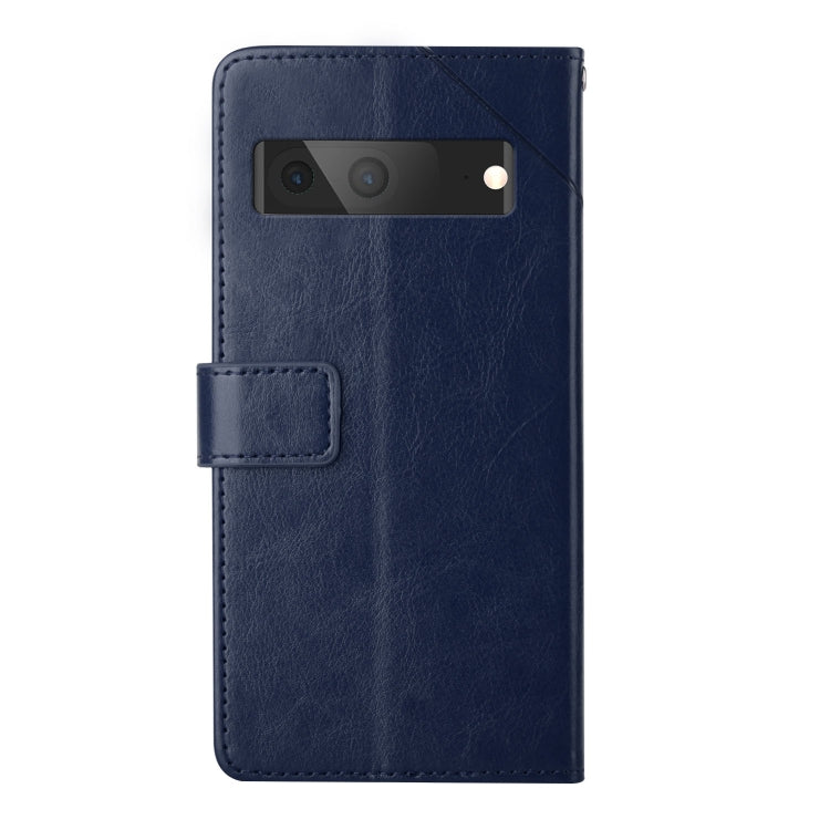 For Google Pixel 7 Y Stitching Horizontal Flip Leather Phone Case