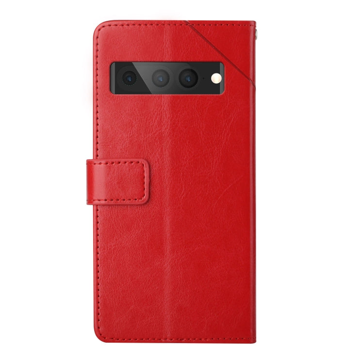For Google Pixel 7 Pro Y Stitching Horizontal Flip Leather Phone Case