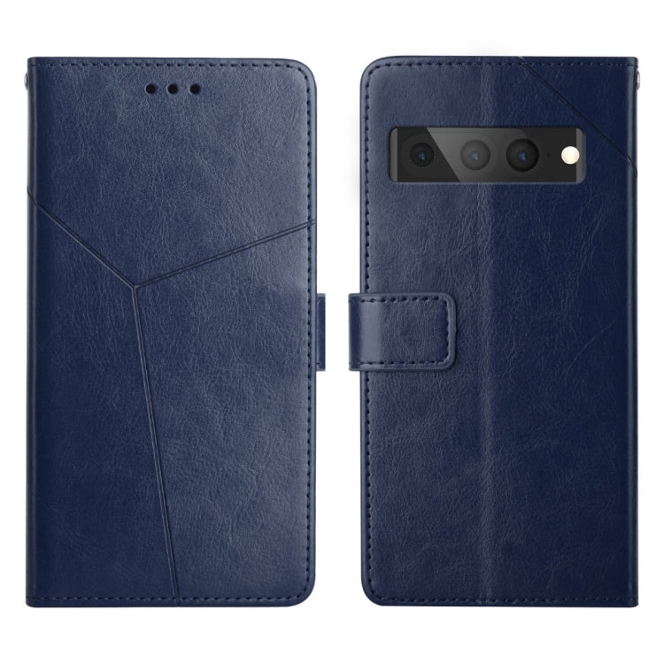 For Google Pixel 7 Pro Y Stitching Horizontal Flip Leather Phone Case
