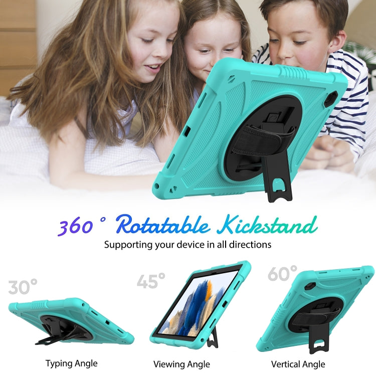 For Samsung Galaxy Tab A8 10.5 2021 Rotary Grab Silicone + PC Tablet Case