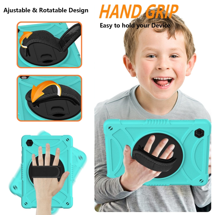 For Samsung Galaxy Tab A8 10.5 2021 Rotary Grab Silicone + PC Tablet Case