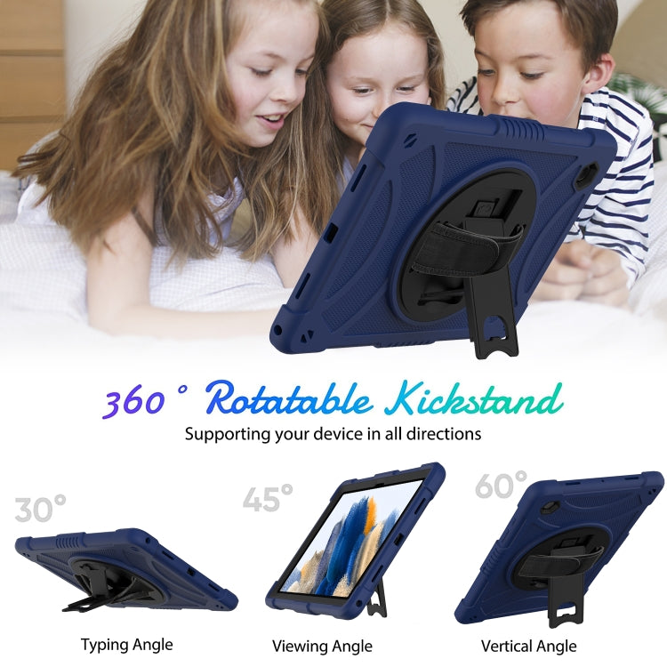 For Samsung Galaxy Tab A8 10.5 2021 Rotary Grab Silicone + PC Tablet Case