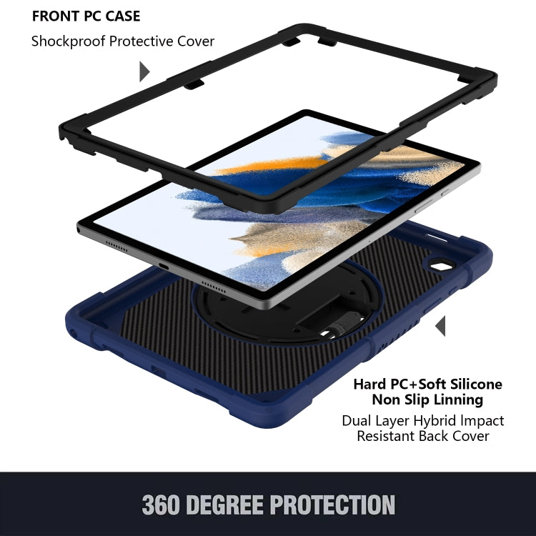 For Samsung Galaxy Tab A8 10.5 2021 Rotary Grab Silicone + PC Tablet Case